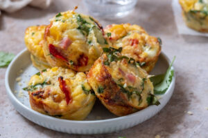 Egg and Ham Baked Muffins | Plant Based ‘Egg and Ham’ Baked Muffins